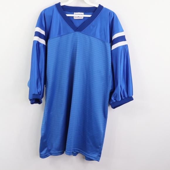 90s Mens XL Seagrams Gin Spell Out Football Jersey - Picture 4 of 7